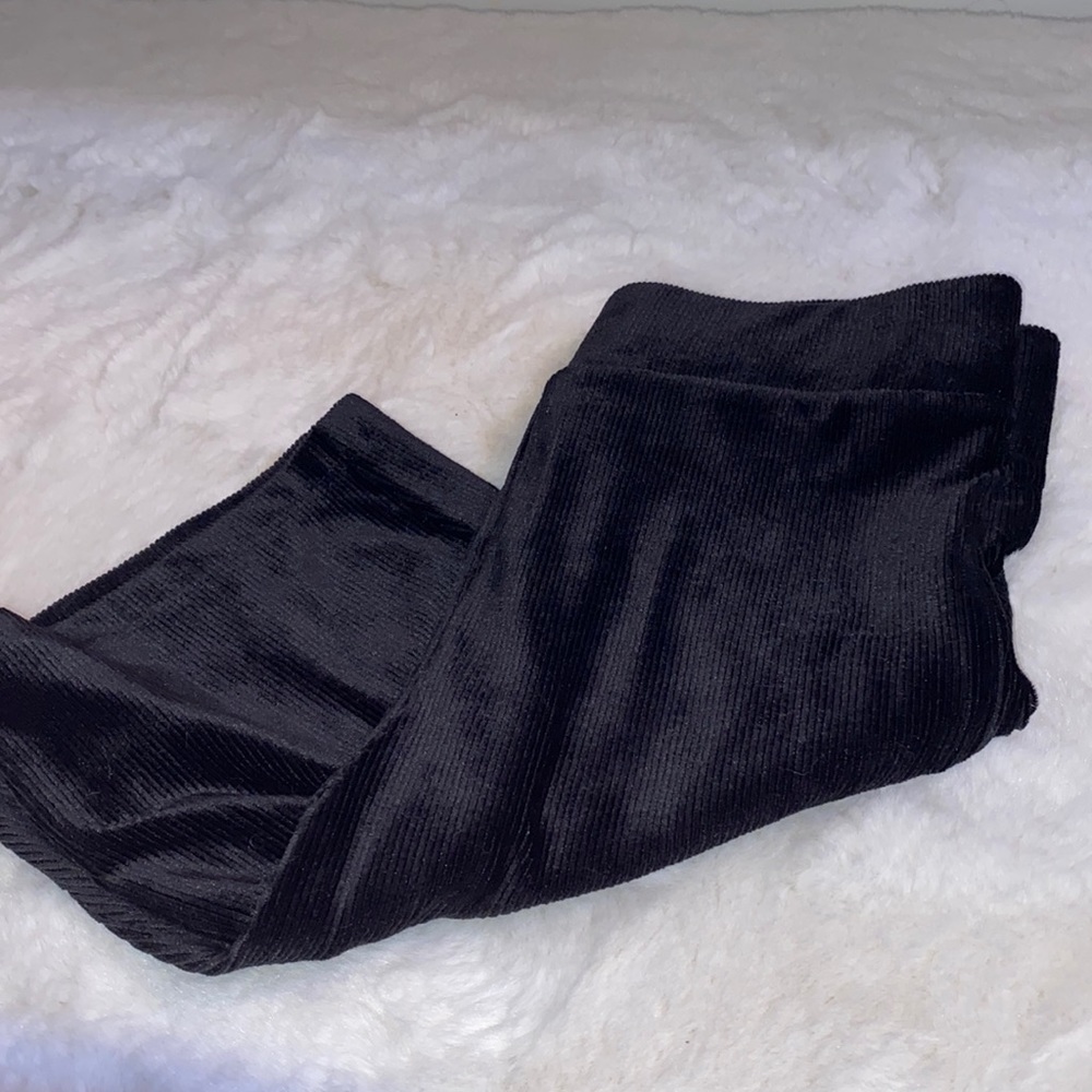 Black Velvet Biker Shorts Sz XS